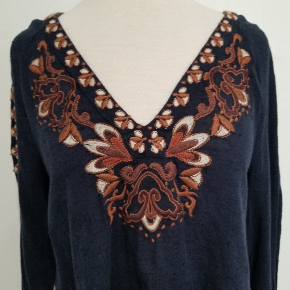 Freepeople Crop Bell Long Sleeve Top. - Picture 13 of 16
